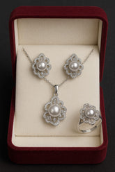 Zircon Locket Set-71 (Silver)